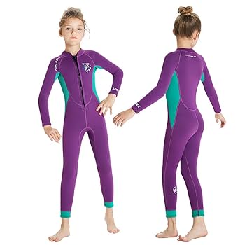 Amazon | 子供向けのウェットスーツ女の子2.5mmネオプレン